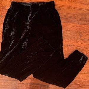NWT J. Crew Black Velvet Pants
